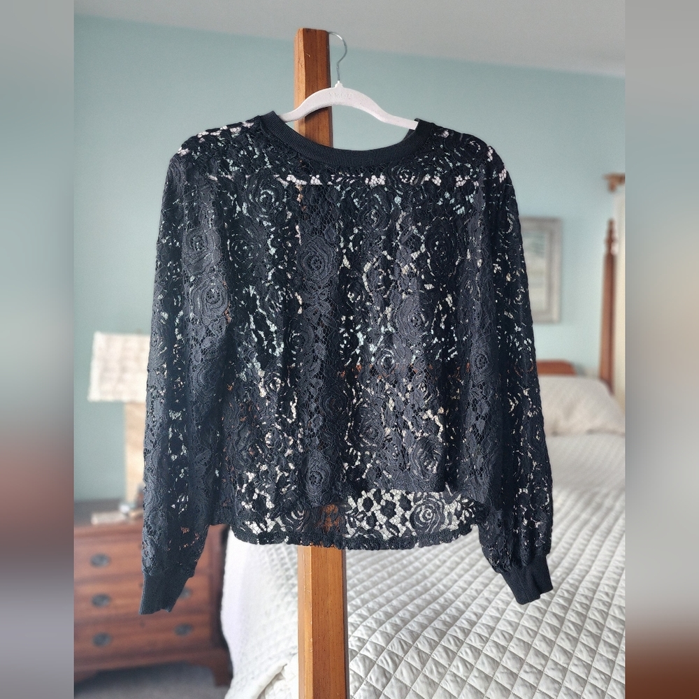 Eyeshadow Cover Top | Small | black | sheer
